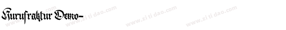 Hurufraktur Demo字体转换